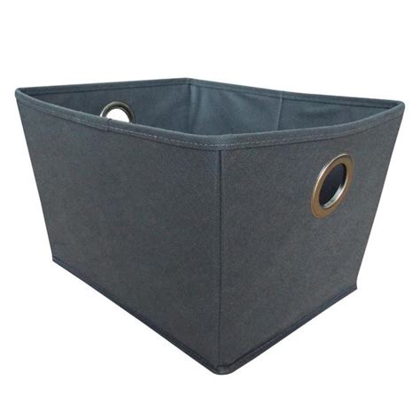 hl russel large folding storage box with metal handles grey|CleverMade 3.